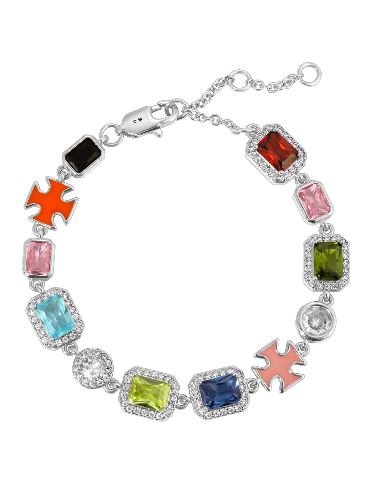 Solstice Gemstone Bracelet - White Gold