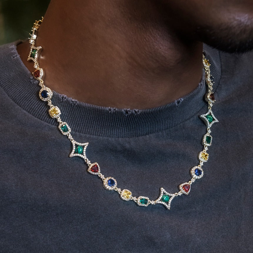 Infinity Star Gemstone Necklace