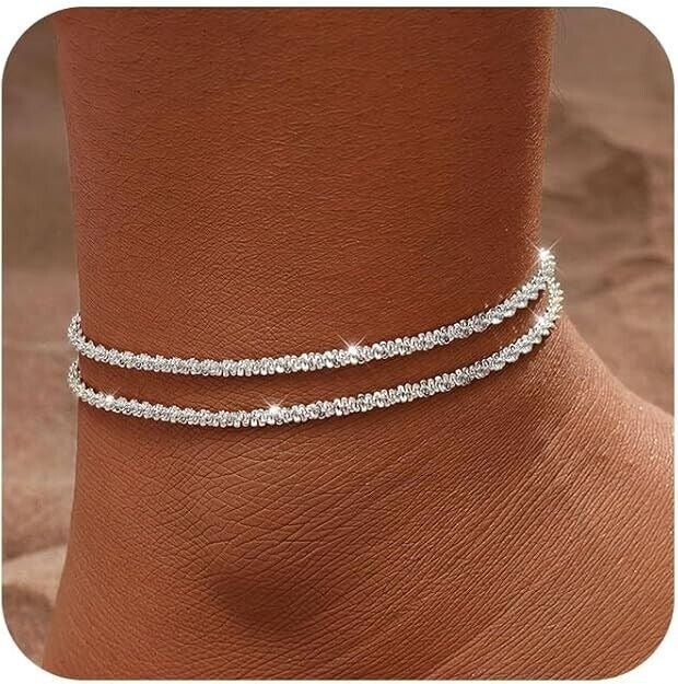 Infinity Layered Anklet - Gold